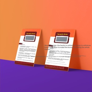 Cartes à gratter personnalisées en papier couché, billets de loterie, tickets à gratter avec codes aléatoires et données variables à révéler - Product Image 2