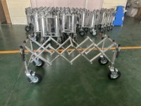 Chariot de transport de cercueil en alliage d'aluminium de style européen XH-5C, capacité standard internationale de 450 kg, options de couleur personnalisées pour funérailles d'adultes
