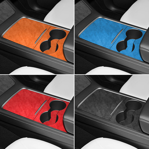 สำหรับ<span class=keywords><strong>รถ</strong></span>ยนต์เทสล่า รุ่น 3 (2019-2023) และรุ่น Y ผลิตจากวัสดุอัลคันทาร่า แผ่นปิดคอนโซลกลางรถยนต์ แผ่นตกแต่งภายใน อุปกรณ์ตกแต่งภายใน<span class=keywords><strong>รถ</strong></span>ยนต์ - Product Image 3