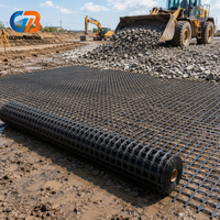 Rouleau de géogrille biaxiale en HDPE haute résistance et durable pour la stabilisation des talus de voies ferrées, la construction de chemins d'accès et de routes