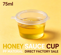 Emballage à emporter jetable en PP transparent de qualité alimentaire, petit récipient à sauce, boîte à trempette, vente en gros d'usine