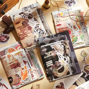 Simno cổ điển sổ lưu niệm giấy journaling scrapbooking Nguồn cung cấp Kit thẩm mỹ trang trí thủ công giấy dán cho kế hoạch