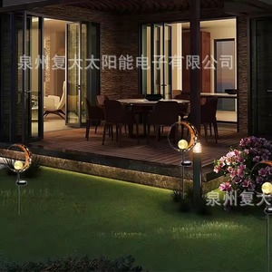 Lámpara Solar de Luna LED con Bola de Cristal, Decoración Colgante de Hierro para Jardín, Iluminación Portátil para Exteriores - Product Image 4
