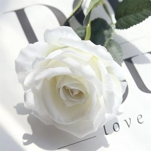 Chất Lượng Cao Nhân Tạo Hoa Hồng Đỏ Trắng Duy Nhất Số Lượng Lớn Nhung Tăng Hoa Cho Đám Cưới Nhà Valentine Của Ngày Trang Trí - Product Image 6
