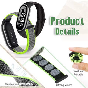 Correa Deportiva de Nailon para Xiaomi Smart Band 10/9/8 para Mujer y Hombre, Correa de Reloj Suave, Ajustable y Transpirable, Repuesto de Pulsera - Product Image 4