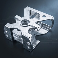 Boîtier de contrôle d'automatisation en aluminium complexe usiné CNC 5 axes à tolérance stricte, composants métalliques personnalisés
