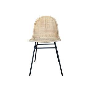 HLM56 Nordique Minimaliste Extérieur Jardin Balcon Rotin Café <span class=keywords><strong>Chaise</strong></span> Cadre En Métal Tissé Canne À Manger <span class=keywords><strong>Chaise</strong></span> - Product Image 6