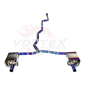 Sistema de Escape Catback con Válvulas Vortex Titanium Blue para Mercedes W213 E300 2.0T con Silenciadores Laterales Dobles y Sistema de Solapas Eléctricas - Product Image 1