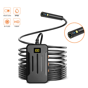<span class=keywords><strong>Endoscope</strong></span> sans fil F300, caméra d'inspection <span class=keywords><strong>WIFI</strong></span> à double objectif 8MM, caméra de visée sans fil 1080P pour <span class=keywords><strong>iPhone</strong></span> Android, câble de 2m - Product Image 1