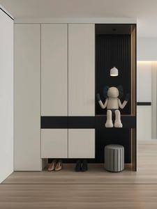 Meuble à chaussures d'entrée sur mesure <span class=keywords><strong>de</strong></span> luxe pour toute la maison, unité <span class=keywords><strong>de</strong></span> rangement grande capacité pour villa - Product Image 4