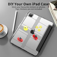 Offre Spéciale Slim Trifold Stand Crystal Clear Back Shell Antichoc Smart Tablet Cover Case pour iPad Pro 11 Inch M5 M4 2025 2024