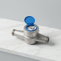 Durable Stainless Steel DN25 Dry Dial Multi Jet Water Meter Measurement Device