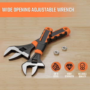 Llave Inglesa Ajustable de Acero al Cromo Vanadio de Alta Resistencia, con Mordazas Anchas de 10 Pulgadas y Marcas Láser Claras - Product Image 2