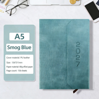 Agenda Diaria Triple Plegable ML A5 2027, Planificador Personal de un Año Completo, Cuaderno con Cubierta de Cuero, Encuadernación Térmica, 300 Hojas