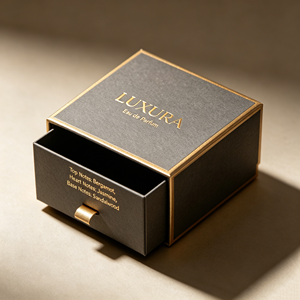 Custom Drawer Paper <b>Box</b> for Perfume,Rigid Gift Packaging with Sliding Design, Luxury Cardboard <b>Box</b> for Cosmetic & Fragrance - Product Image 4