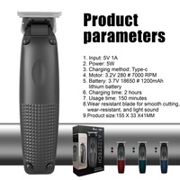AldoeChoice Tondeuse Professionnelle sans Fil et Ajustable à Lame en T, Machine de Coiffure pour Barbiers, Tondeuse Électrique Rechargeable pour Hommes