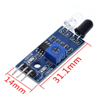 红外避障传感器模块适用于Arduino Diy智能小车机器人反射式光电3PIN