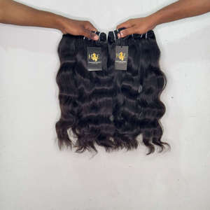 Cabello humano virgen hindú Mink Raw Temple, cabello virgen indio ondulado con cutícula alineada en extensiones de cabello humano rizado indio. - Product Image 2