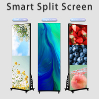 Pantalla LED Plegable Ultra Delgada P2.5, Portátil, de Aluminio, Personalizable, para Publicidad Interior, con Control por Aplicación WiFi