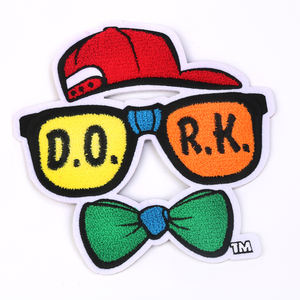 Professionalmente del fumetto personalizzato DORK colorate di <span class=keywords><strong>grandi</strong></span> dimensioni squisito ciniglia patch - Product Image 6