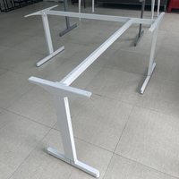 Meja Kantor Modern Kaki Besi Rangka Besi Untuk Hotel Rumah Kantor Grosir Murah Meja Komputer Berkualitas Tinggi