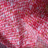 Tissu imprimé en taffetas de polyester 210T recyclé pour sacs de courses