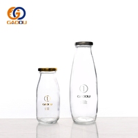 Bouteilles en verre de qualité alimentaire de 150 ml, 200 ml, 250 ml, 500 ml, 1000 ml, 1 L, bouteilles en verre pour lait, jus et boissons de 5 oz, 7 oz, 8 oz, 16 oz, 32 oz avec couvercle