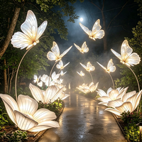 Solutions d'éclairage décoratif clés en main pour parcs à thème et festivals culturels : Festival des lanternes sur le thème des papillons