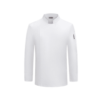 Vêtements de chef personnalisés en gros, uniformes de restaurant, de bar et de cuisine, manches longues avec boutons pour femmes, veste de chef, chemise de chef