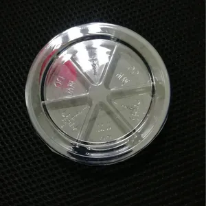 6 cavity wholesale clear pet transparent plastic clamshell blister packaging for wax melt