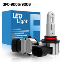 GVIEW Mise à niveau tout en un pour feux de route feux de croisement H1 H3 H4 H8 H16 Non polarité 12V 6500k Blanc 9005 9006 Ampoule antibrouillard LED