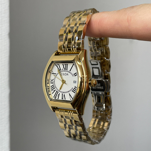 Reloj de Cuarzo CILOA para Mujer, Forma de Barril de Vino, Correa de Aleación, Estilo Moderno, Personalizable, Resistente al Agua 3BAR, Genuino - Product Image 2