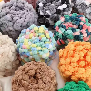 Little Ball Chenille <strong>Yarn</strong> 100% Polyester Anti-Pilling 100g Hand-Knitted DIY Scarf Hat Cushion Blanket Wholesale Handcraft - Product Image 4
