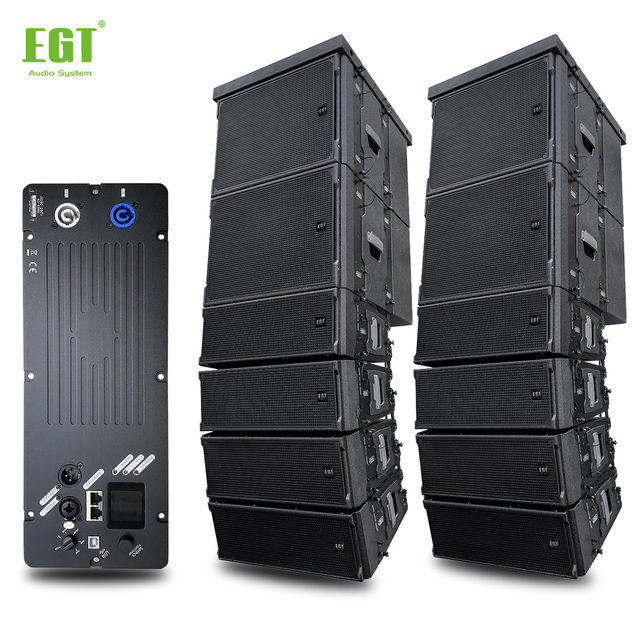 300 Watts Active Power Amplifier Line Array Speakers Profession Audio Sounds Powerful  System for Theater Outside