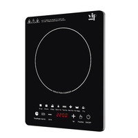 Nouvelle arrivée - Plaque chauffante à induction étanche de classe A avec bouton de commande, plaque en cristal, 48V DC, 12V, 2200W, pour usage domestique