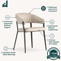 Chaise de bureau moderne en cuir avec structure métallique, chaise de bureau personnalisée pour bureau, réception, hall d'attente, mobilier commercial