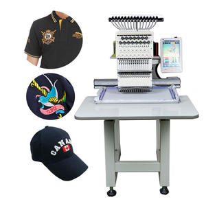 Machine à broder à tête unique à 15 aiguilles pour chapeaux et t-shirts avec un prix inférieur à celui des pièces détachées et logiciels Tajima Barudan <span class=keywords><strong>Brother</strong></span> du Japon - Product Image 1