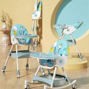 Silla de Alimentación para Bebés de Plástico PU Ligero, Fácil de Limpiar, Diseño Moderno, Asiento de Comedor con Reposapiés Ajustable, Seguro y Conveniente para la Sala de Estar - Product Image 6
