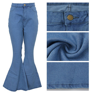 High Quality Plus Size <strong>Women</strong> Jeans Slim Stretch Flare <strong>Denim</strong> <strong>Jogger</strong> Pants <strong>for</strong> Fat Woman - Product Image 2