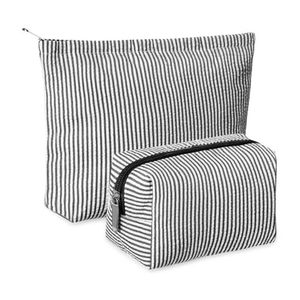 Ensemble de trousses de toilette en velours côtelé, plusieurs tailles, pochette à fermeture éclair, trousse de maquillage portable, résistante à l'usure, sac de rangement de voyage pour cosmétiques - Product Image 4