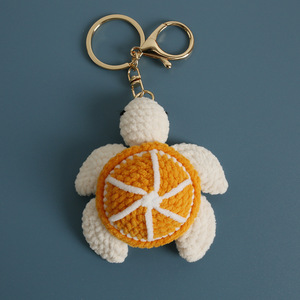 아미구루미 뜨개질 코바늘 바다 거북이 키체인 고급 대량 핸드메이드 귀여운 미니 거북이 장난감 바다 봉제 동물 인형 열쇠고리 - Product Image 6