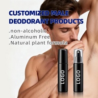 Déodorant Liquide Herbal Unisexe Naturel Marque Blanche, Faible MOQ, Végétalien, Sans Aluminium, Anti-transpirant, Parfum Corporel Personnalisé