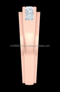 Anillo de Compromiso y Boda de Lujo para Mujer, con Diamante CVD Cultivado en Laboratorio, Corte Brillante, Biselado, Chapado en Oro sobre Plata de Ley, Estilo Vintage - Product Image 6