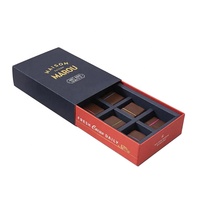 Boîte cadeau en papier personnalisée en gros avec tiroir coulissant pour chocolats, dates, avec insert