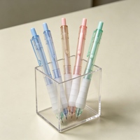 Stylo gel correcteur de posture pour examen étudiant, encre noire à séchage rapide, rétractable, 0,5 mm, outil d'écriture en plastique