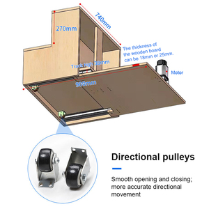 Système télescopique d'accessoires mécaniques, moteur servo électrique robuste, actionneur linéaire, glissière de <span class=keywords><strong>tiroir</strong></span> de meuble <span class=keywords><strong>sous</strong></span> les escaliers - Product Image 5
