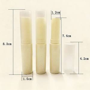 Tubos de lápiz labial estilo coreano, disponibles en 3g/4g. Tubos de lápiz labial beige, tubos de cera para hacer lápices labiales caseros. Tubos de lápiz labial de diez colores - Product Image 5