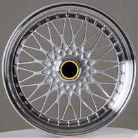 Nouvelles jantes en alliage forgé Super RS 3 pièces, or, 17-22 pouces, 5x112/5x120, compatibles avec les voitures particulières E30/E36/E90/A4/A5, avec design en maille