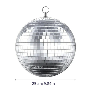 Tự kỷ cảm giác thiết bị phòng 25cm Gương phản chiếu bóng ánh sáng LED xoay bóng thủy tinh cho cảm giác phòng trang trí nội thất - Product Image 4