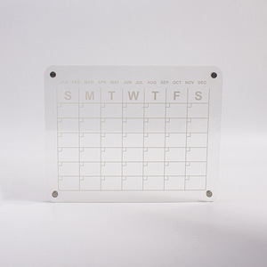 Pizarra Magnética Acrílica Ecológica, Pizarra Blanca de Borrado en Seco, Calendario Planificador Semanal Personalizado para Refrigerador - Product Image 1